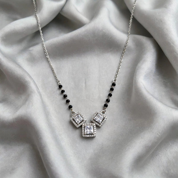 925 Sterling Silver Mangalsutra for Women | Elegant Traditional Silver Mangalsutra