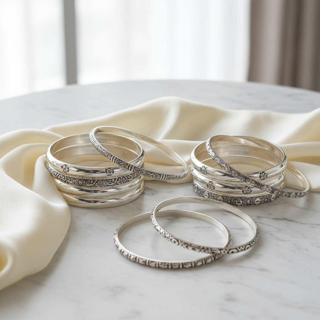 Silver Bangles