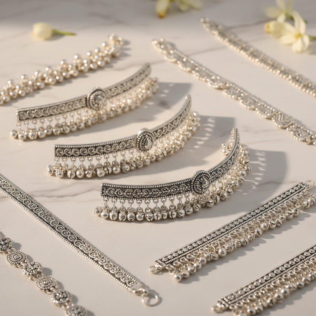 Silver Anklets