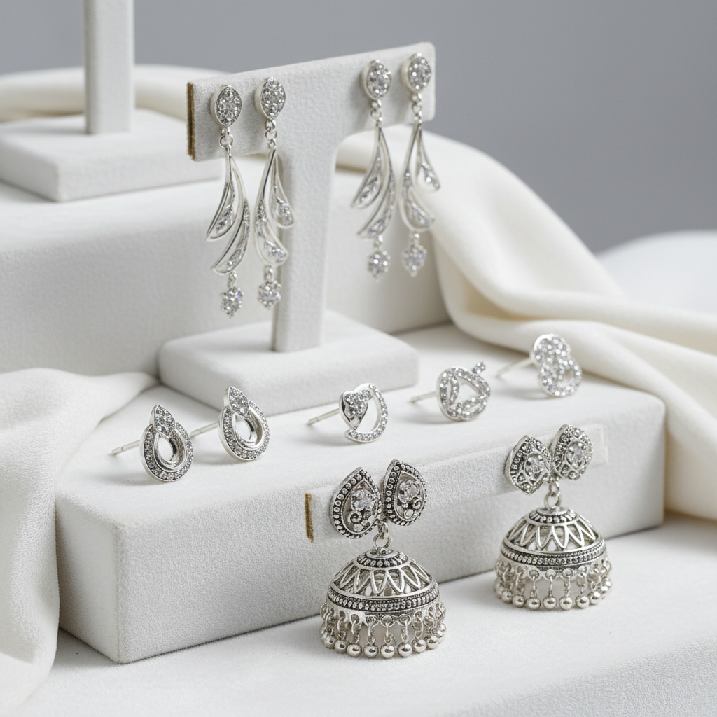 Silver Earrings Collection