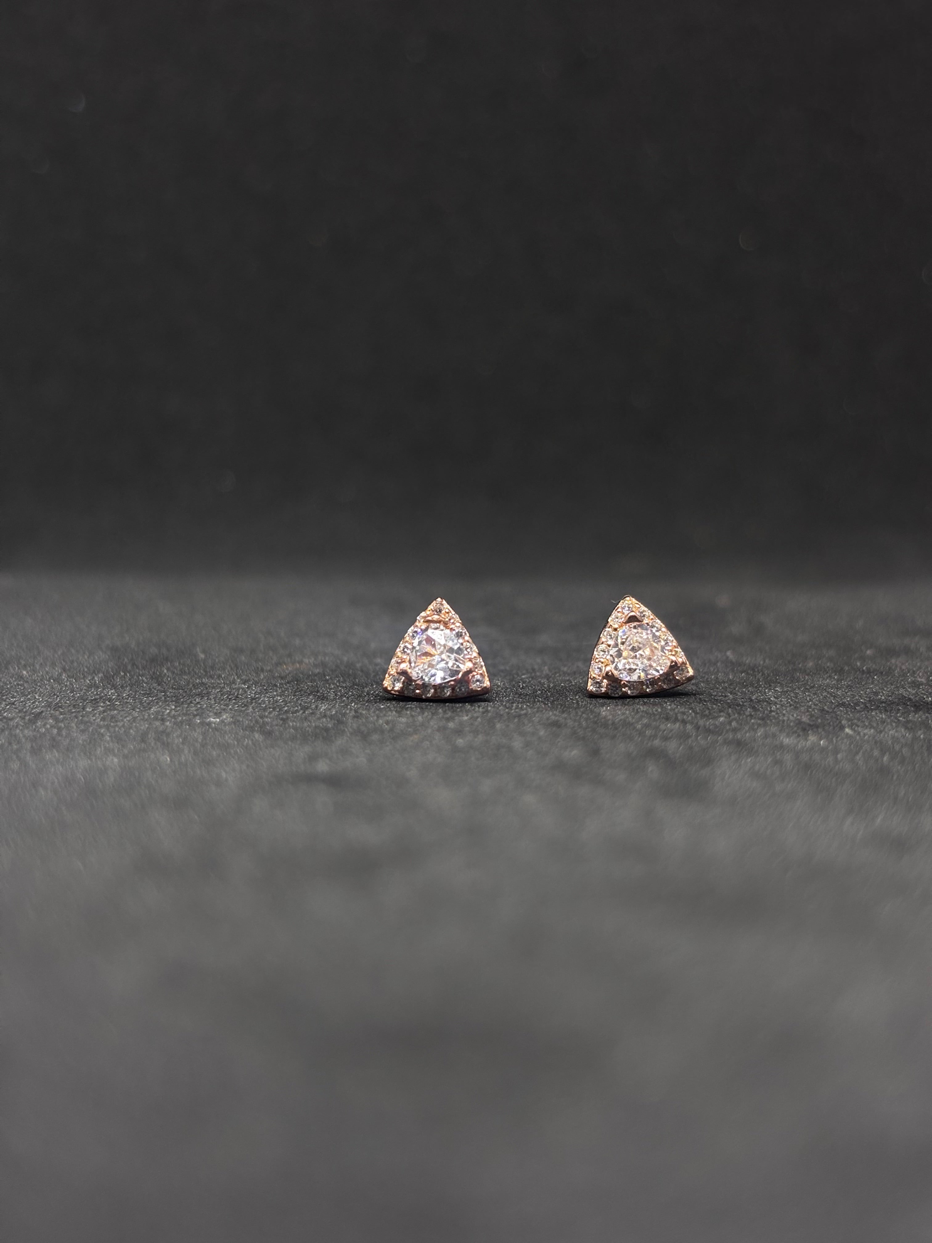 Silvo rose gold studs