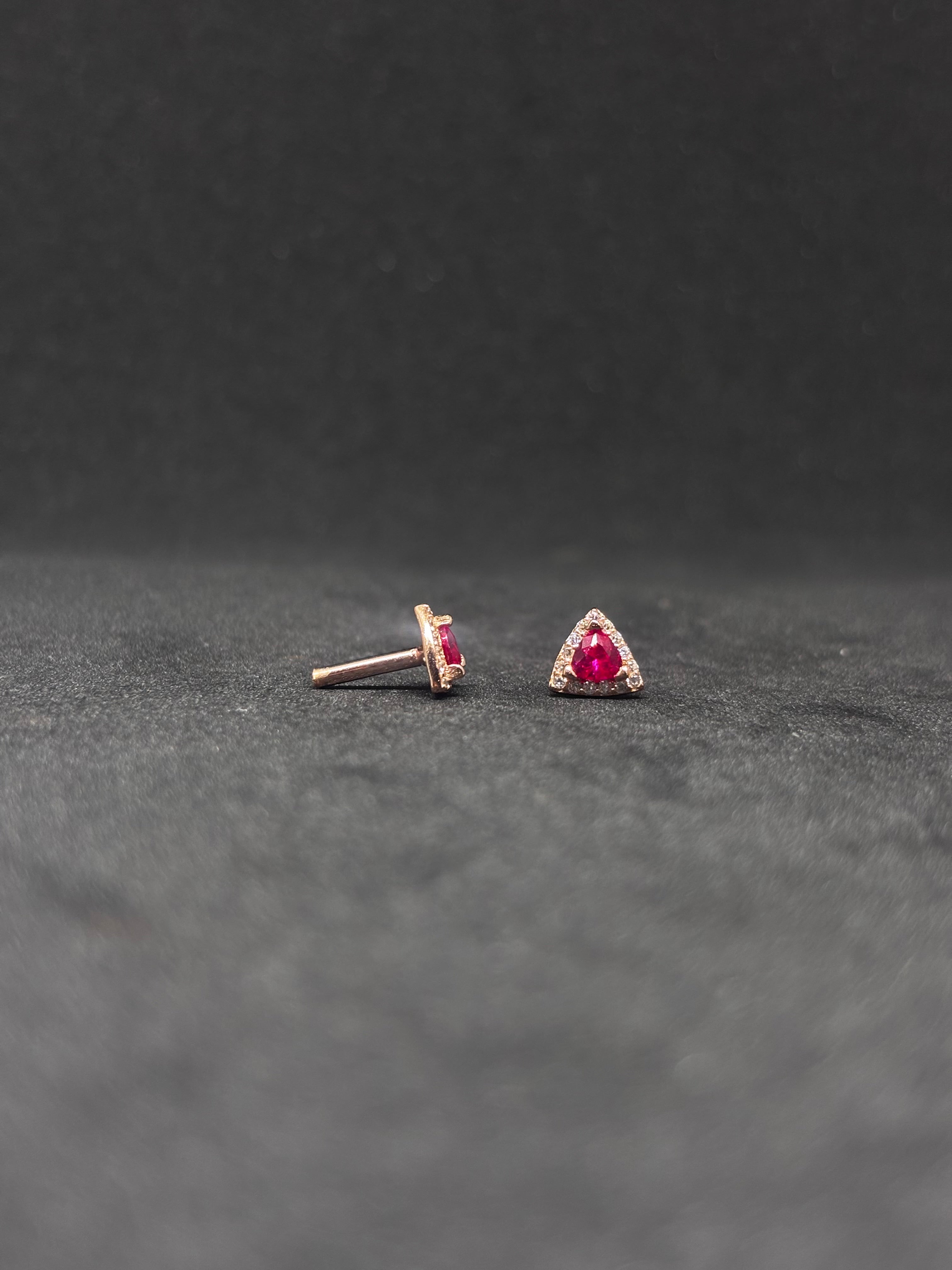 Silvo Rose gold studs