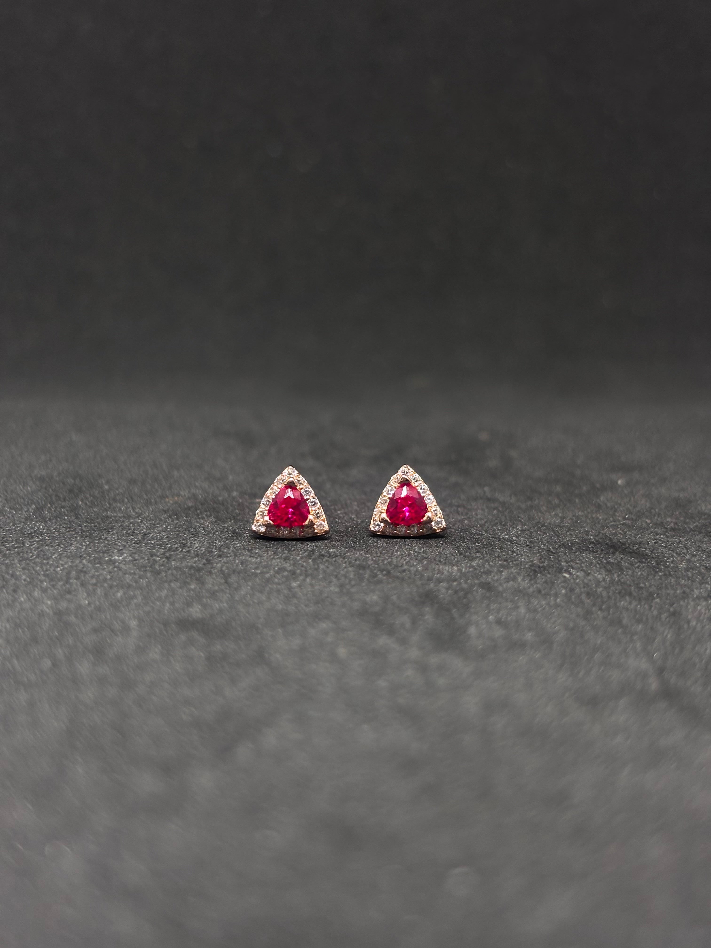 Silvo Rose gold studs