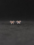 Rose gold studs