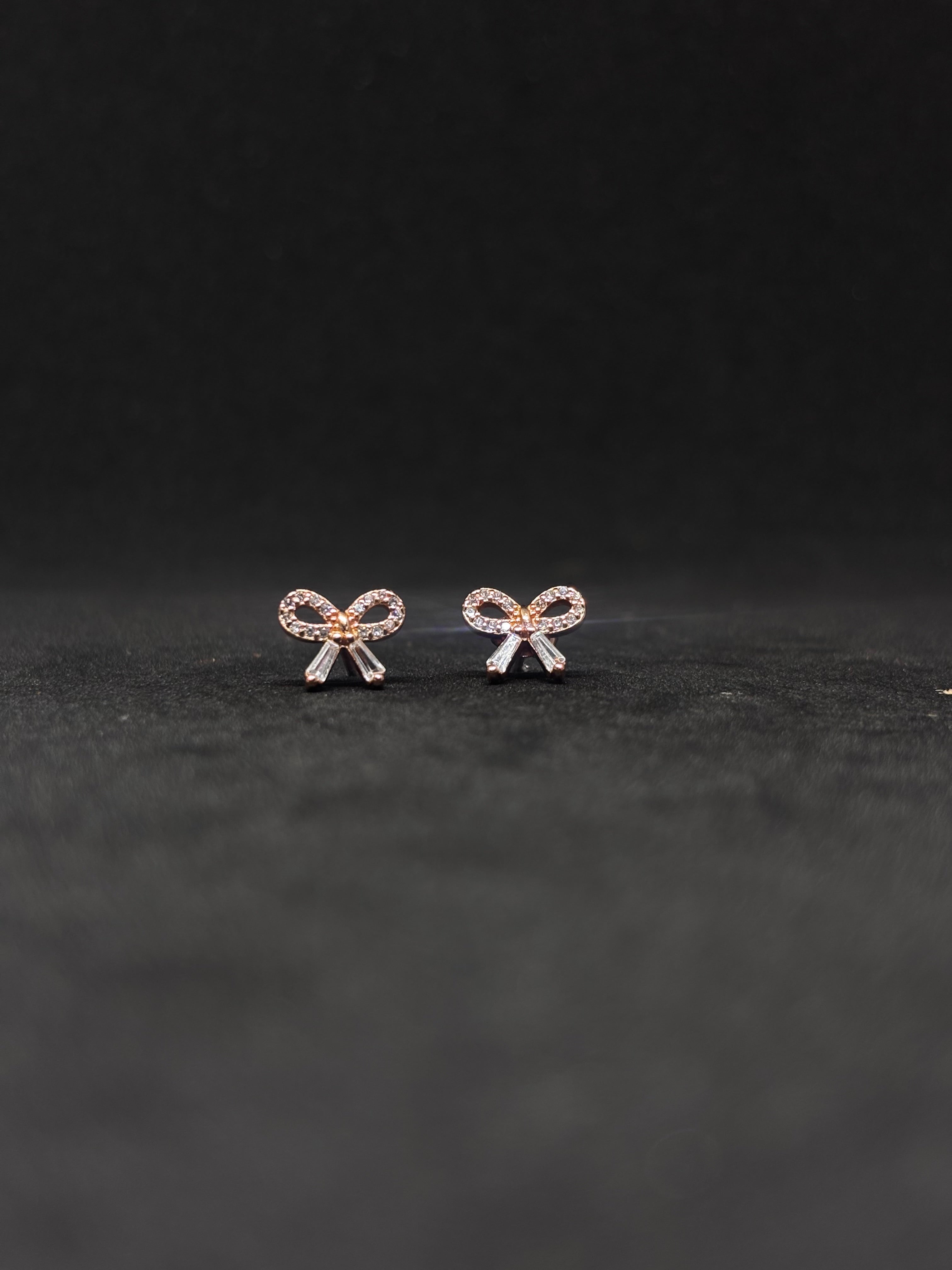 Rose gold studs